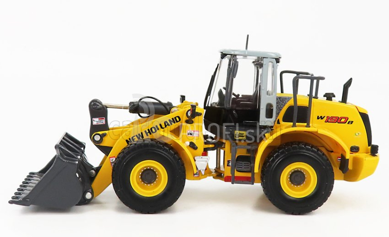 Ros-model New holland W190b Ruspa Gommata - traktor škrabák 1:50 žltý