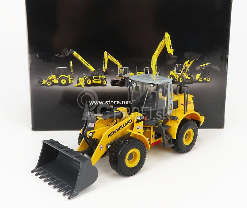 Ros-model New holland W190b Ruspa Gommata - traktor škrabák 1:50 žltý