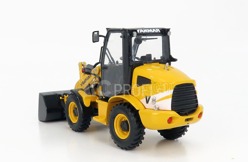 Ros-model Yanmar V8 Ruspa Gommata - traktorový škrabák 1:32 žlto-sivý