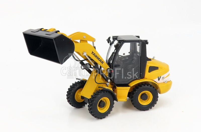 Ros-model Yanmar V8 Ruspa Gommata - traktorový škrabák 1:32 žlto-sivý