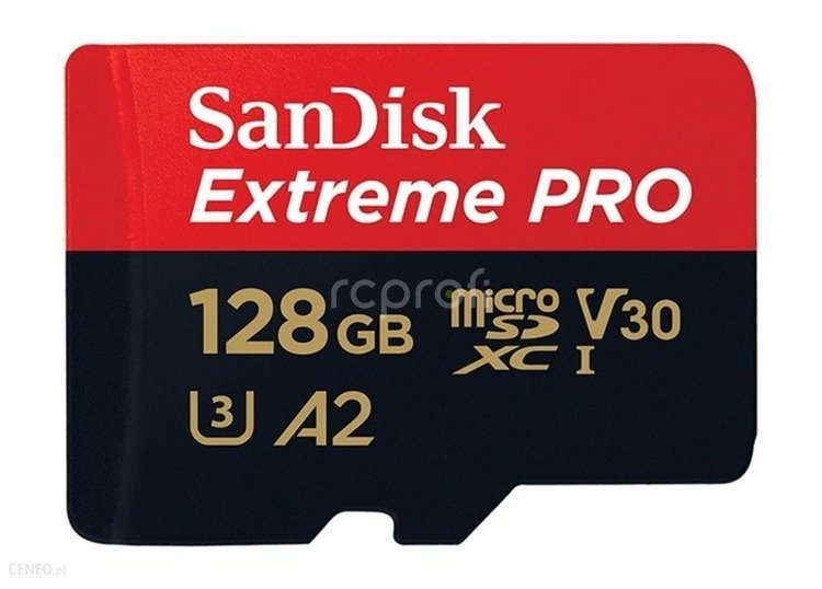 SanDisk MicroSDXC 128GB Extreme PRO A2 UHS-I (V30) U3 + SD adaptér