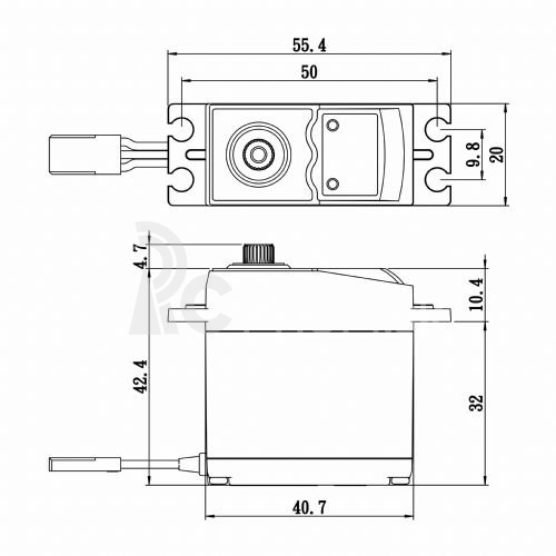 SC-0251MG Digitálne servo (16 kg-0,18s/60°)