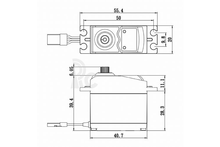 SC-0352 Digitálne servo (6,5 kg-0,13s/60°)