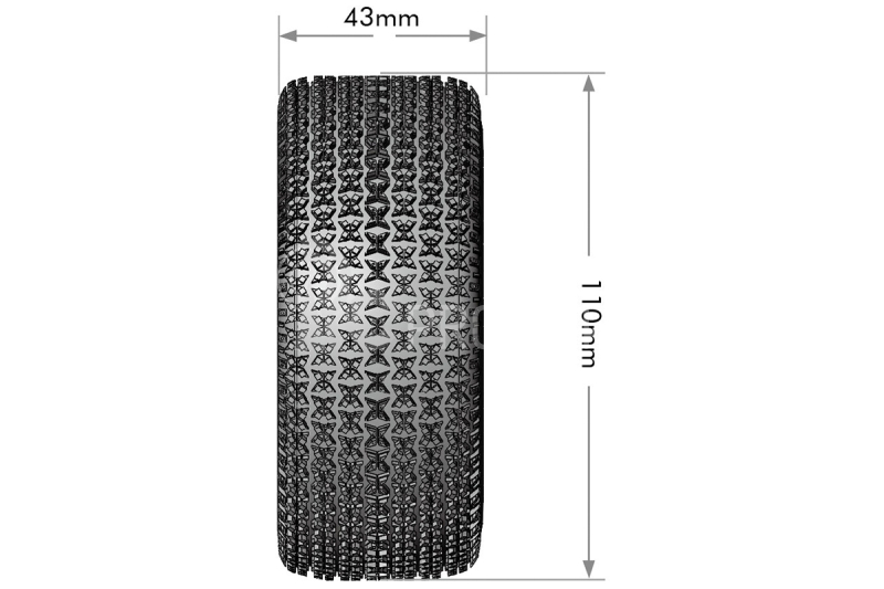 SC-MAGLEV 1/10, 12 mm, 14 mm a 17 mm odnímateľný šesťhran, čierne disky, 2 ks