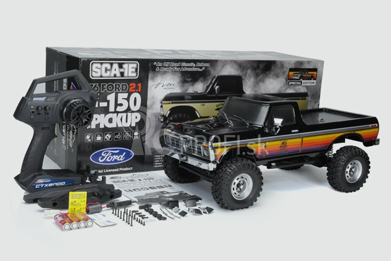 SCA-1E 2.1 FORD F150 truck RTR, čierny (rázvor 313 mm), oficiálne licencovaná karoséria