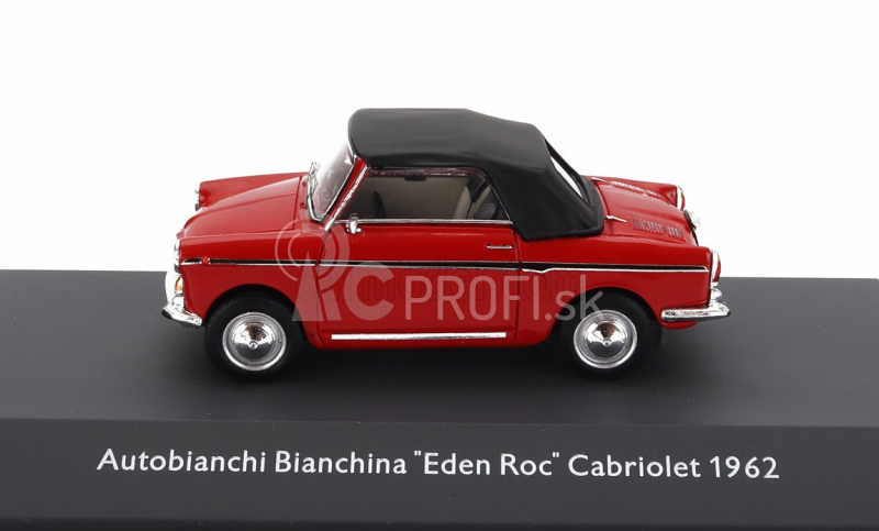 Schuco Autobianchi Bianchina Cabriolet Closed Eden Roc 1964 1:43 Červená