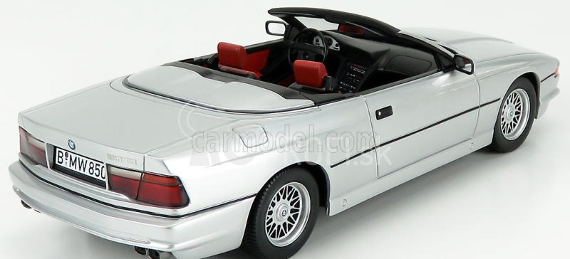 Schuco BMW 850ci Cabriolet Otvorený 1990 1:18 Strieborný