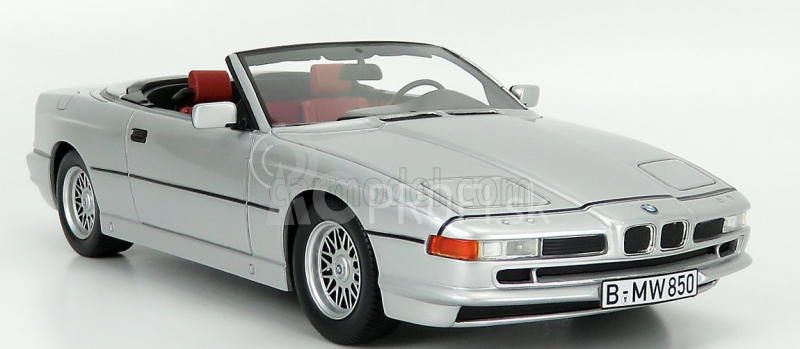 Schuco BMW 850ci Cabriolet Otvorený 1990 1:18 Strieborný