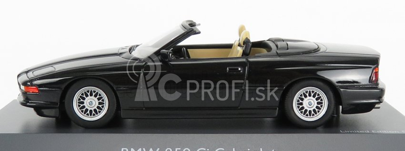 Schuco BMW 850i Cabriolet otvorený 1990 1:43 čierna