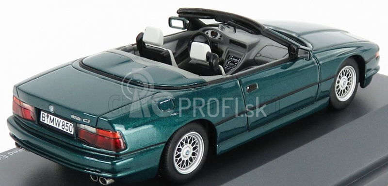 Schuco BMW 850i Cabriolet Otvorený 1990 1:43 Zelená