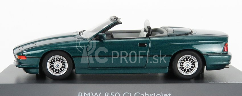 Schuco BMW 850i Cabriolet Otvorený 1990 1:43 Zelená