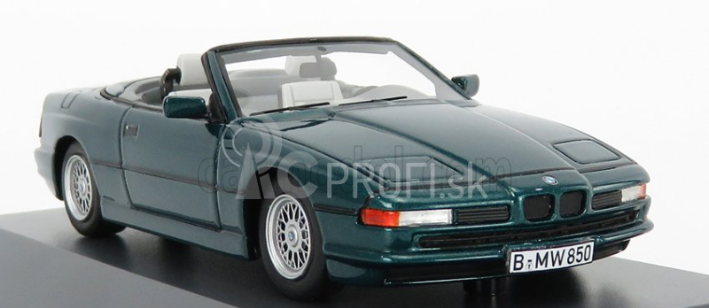 Schuco BMW 850i Cabriolet Otvorený 1990 1:43 Zelená