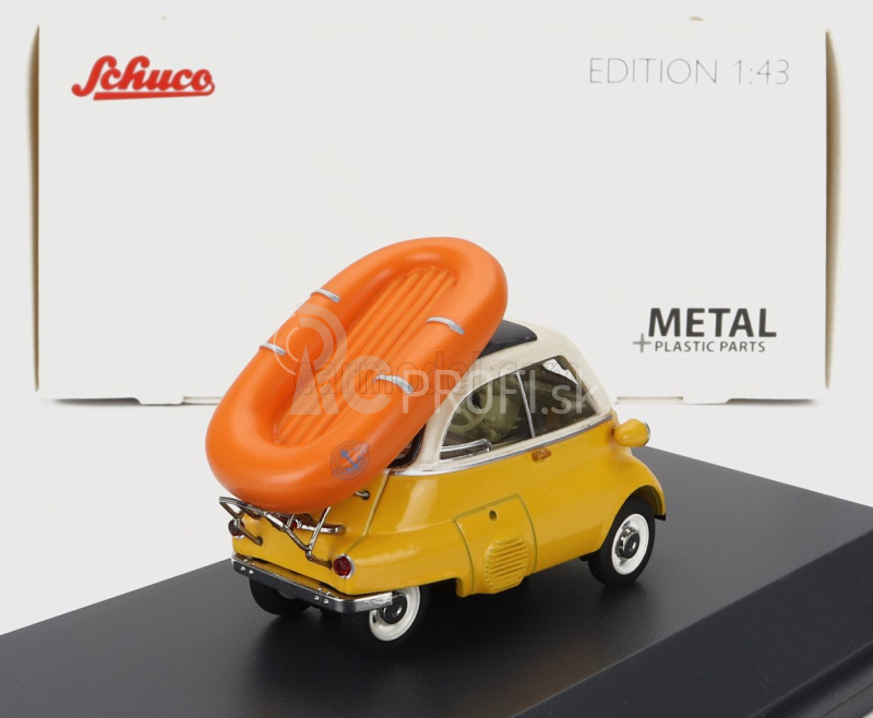 Schuco BMW Isetta 1955 1:43 žltá biela