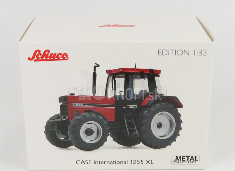 Schuco Case-ih 1255xl International Tractor 1996 1:32 Červená sivá