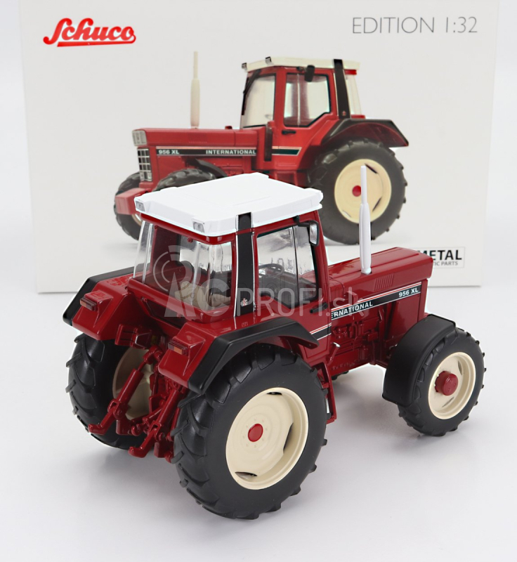 Schuco Case-ih 956xl International Tractor 1985 1:32 Červená