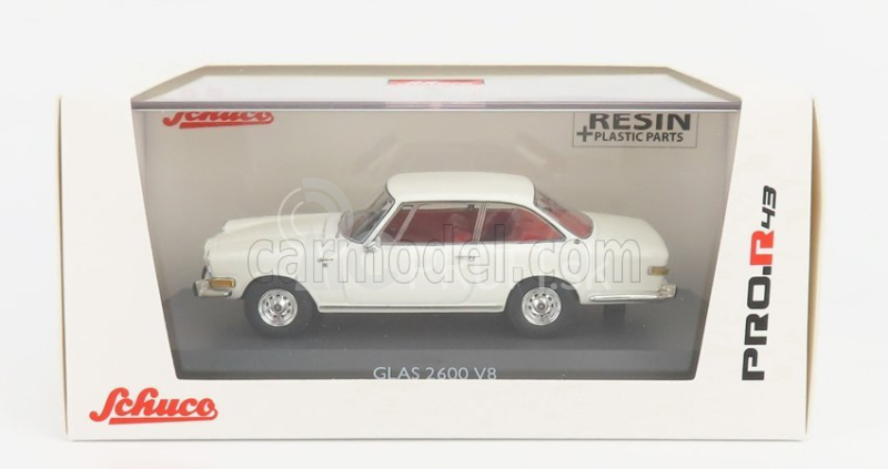 Schuco Glas 2600 V8 1966 1:43 Biela