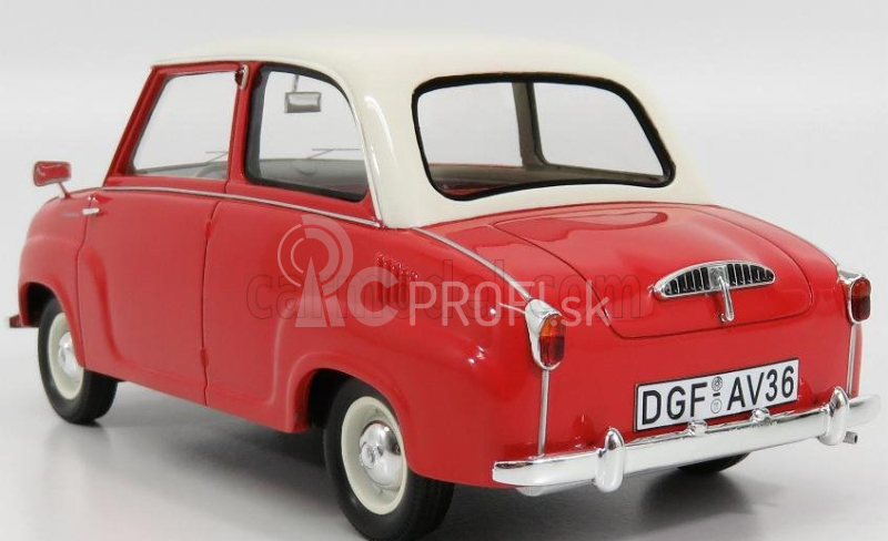 Schuco Goggomobil T250 Limousine 1964 1:18 Červená biela