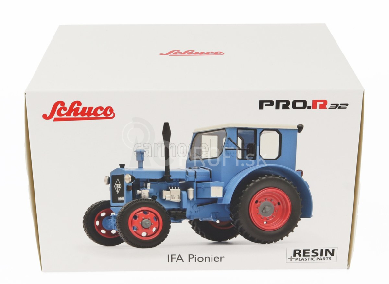 Schuco IFA Rs 01 Pioner Traktor 1950 1:32 Modrá biela