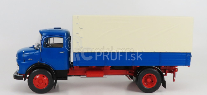 Schuco Mercedes benz L911 Truck Telonato 1966 1:18 Modrá biela