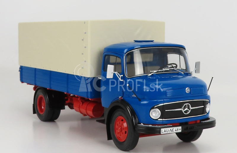 Schuco Mercedes benz L911 Truck Telonato 1966 1:18 Modrá biela