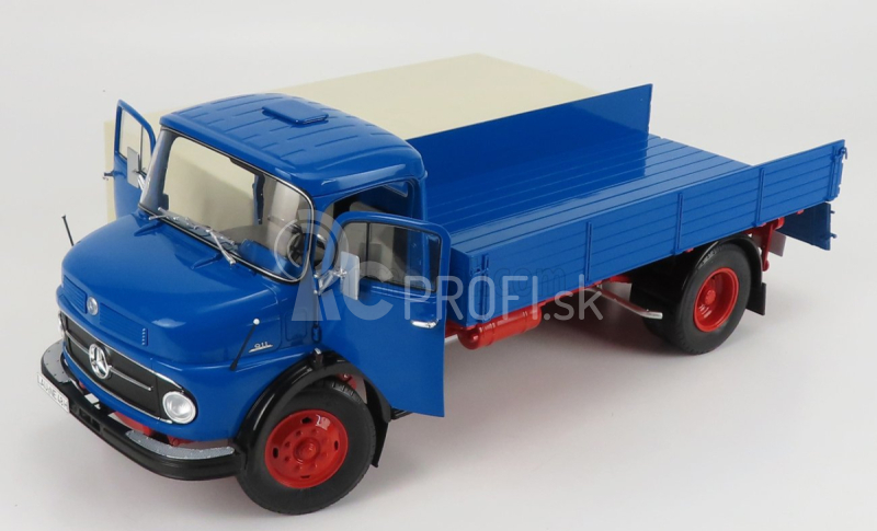 Schuco Mercedes benz L911 Truck Telonato 1966 1:18 Modrá biela