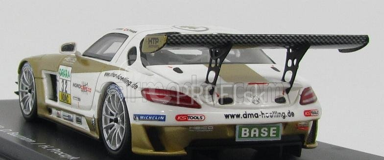 Schuco Mercedes benz Sls Coupe 6.3 Amg Gt3 (c197) N 32 Adac Masters Gt 2012 D.baumann - H.proczyk 1:43 Biele zlato