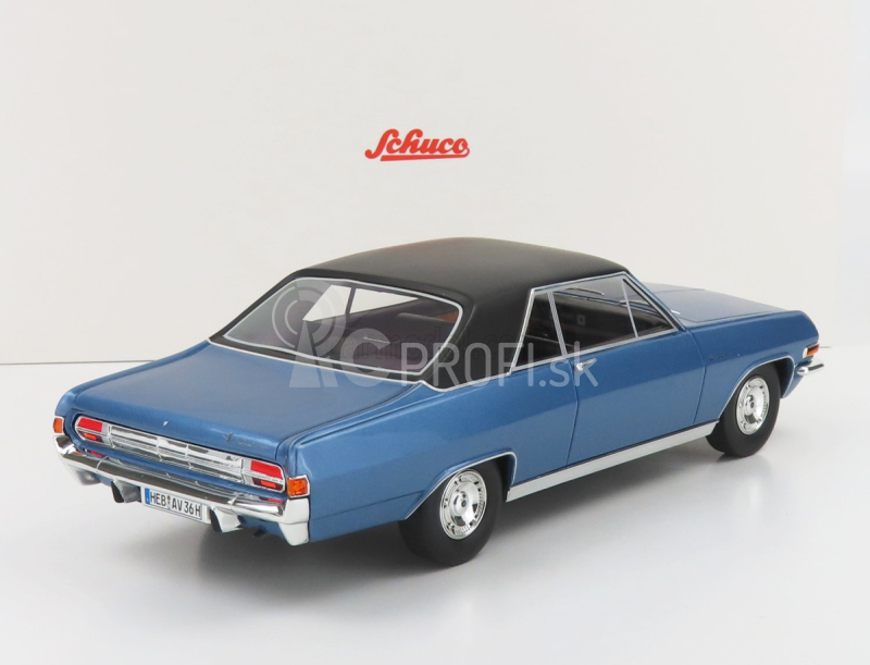 Schuco Opel Diplomat A Coupe 1965 1:18 Svetlomodrá matná čierna