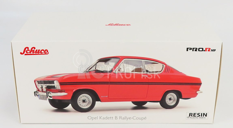 Schuco Opel Kadett B Rally Coupe 1966 1:18 Červená čierna