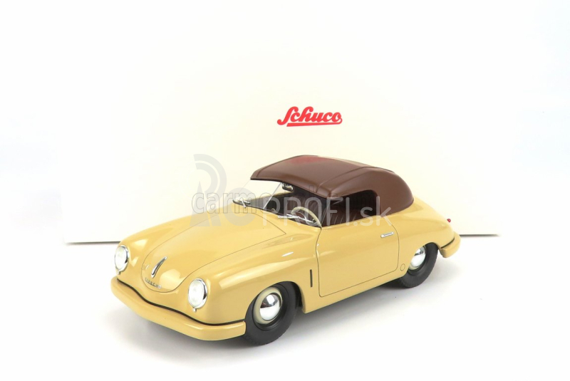 Schuco Porsche 356 Spider uzavretý 1948 1:18 krémovo čierny