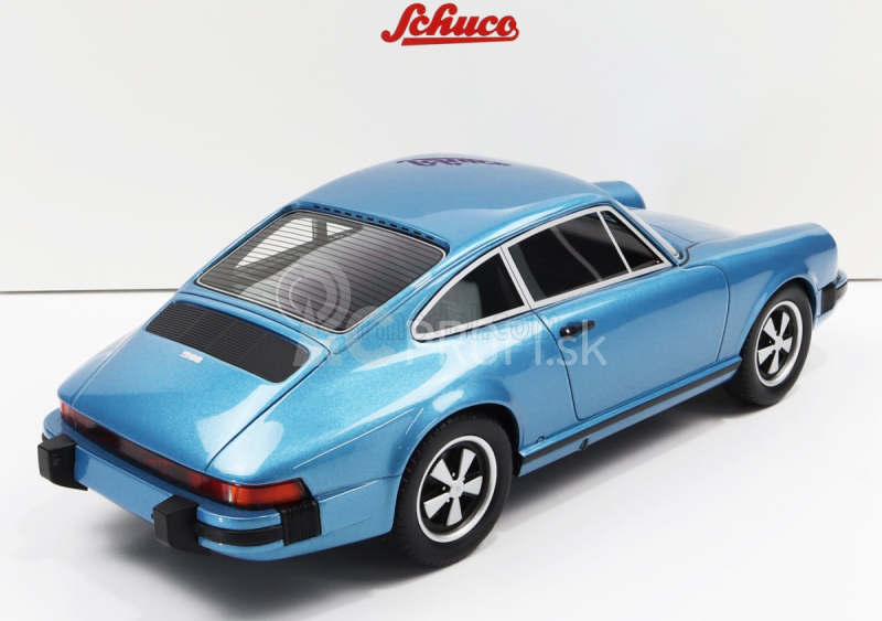 Schuco Porsche 911 Coupe 1974 1:18 Modrá