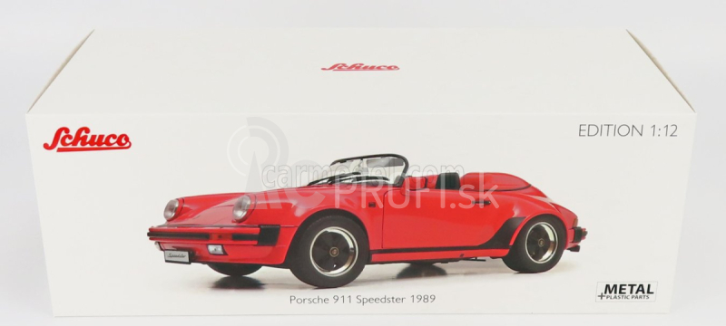 Schuco Porsche 911 Speedster Cabriolet Otvorený 1989 1:12 Červená