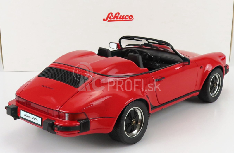 Schuco Porsche 911 Speedster Cabriolet Otvorený 1989 1:12 Červená