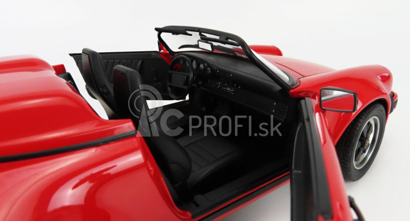 Schuco Porsche 911 Speedster Cabriolet Otvorený 1989 1:12 Červená