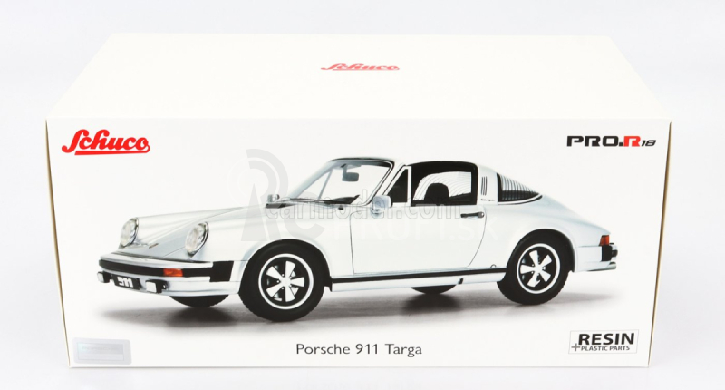 Schuco Porsche 911 Targa 1977 1:18 strieborná