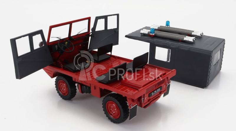 Schuco Steyr-puch Haflinger Feuerwehr 1975 1:18 Červená sivá