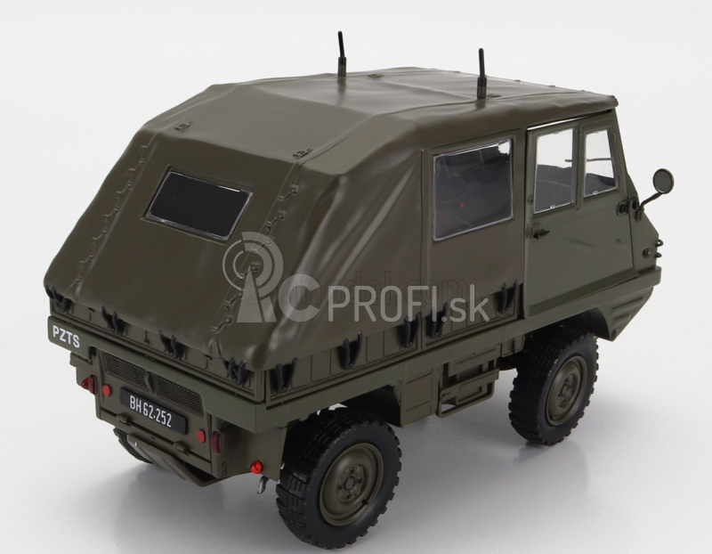 Schuco Steyr-puch Haflinger Funkwagen Obh 1975 1:18 Vojenská zelená