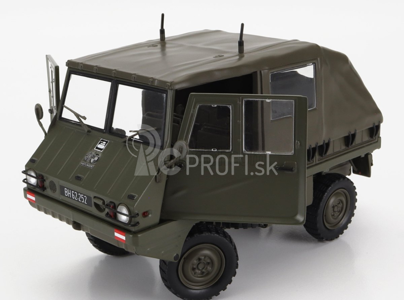 Schuco Steyr-puch Haflinger Funkwagen Obh 1975 1:18 Vojenská zelená