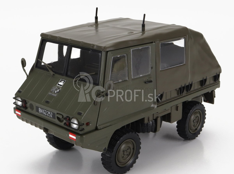 Schuco Steyr-puch Haflinger Funkwagen Obh 1975 1:18 Vojenská zelená