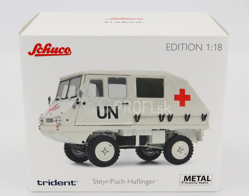 Schuco Steyr-puch Haflinger Un Ambulance 1975 1:18 Biela