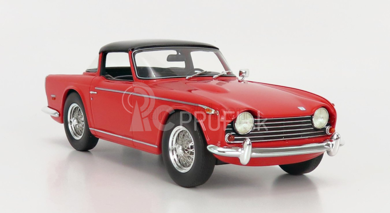 Schuco Triumph Tr5 Spider uzavretý 1968 1:18 červená čierna