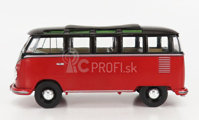 Schuco Volkswagen T1b Samba Minibus 1962 1:32 Červená čierna