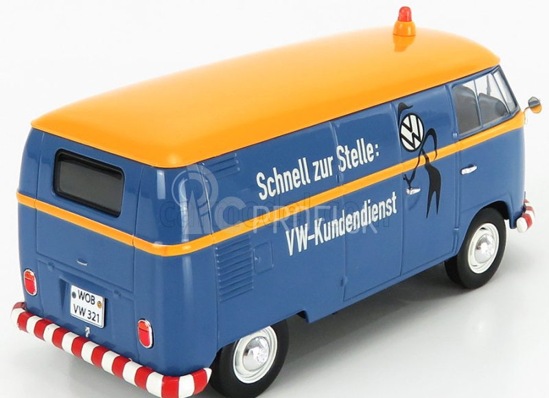 Schuco Volkswagen T1b Van Vw-kundendienst 1962 1:32 Modrá žltá