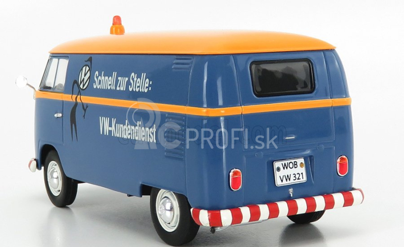 Schuco Volkswagen T1b Van Vw-kundendienst 1962 1:32 Modrá žltá