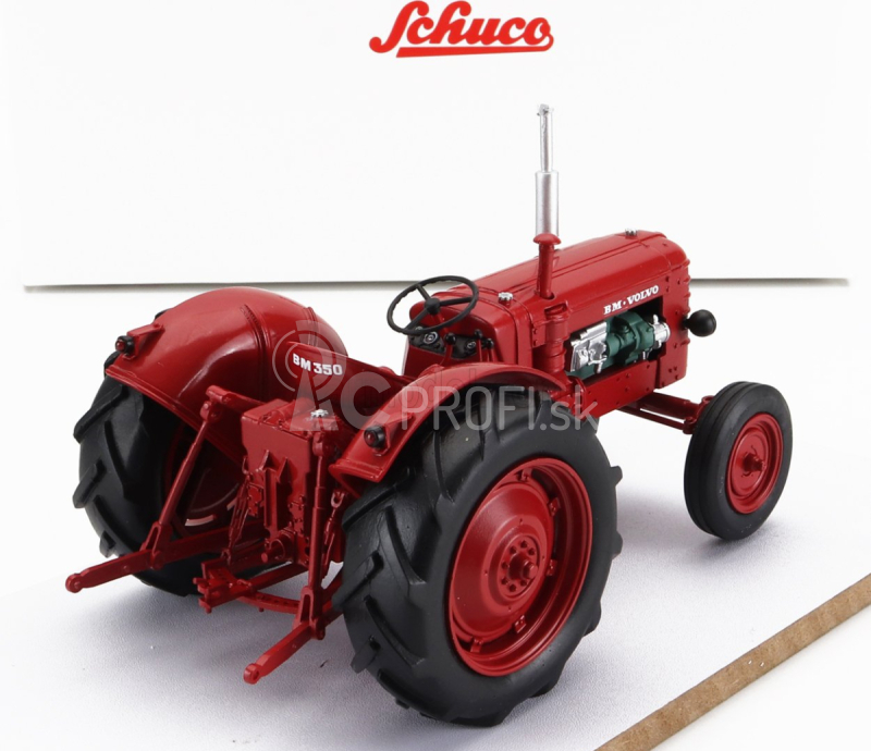 Schuco Volvo Bm350 Boxer Traktor otvorený 1951 1:32 Červený