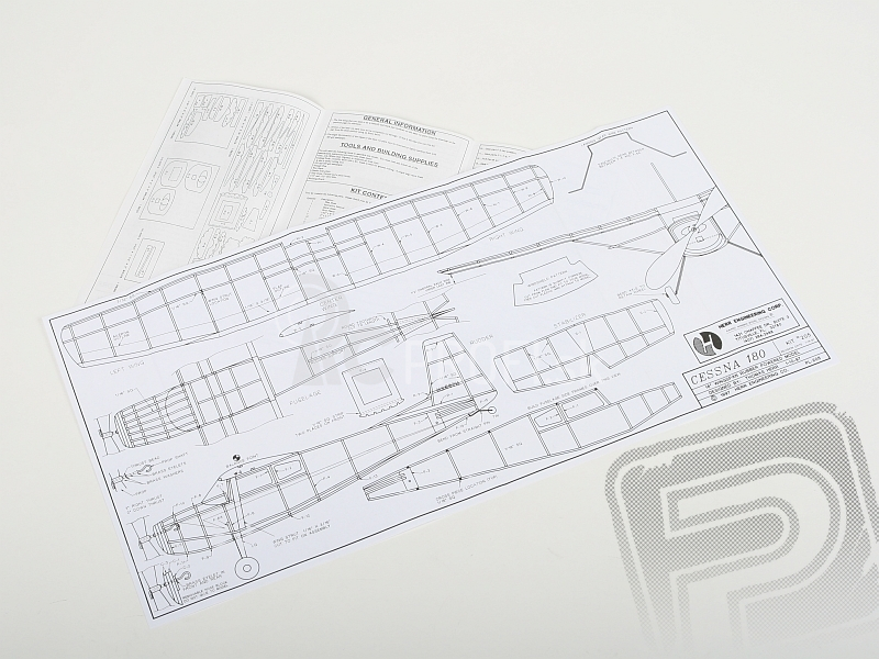 SIG Cessna 180 457mm (HRR205), laser. vyrezávaný