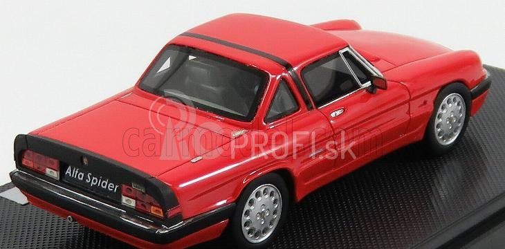 Silas Alfa romeo Spider Quadrifoglio Verde Hard-top 1986 - 3ª Serie Aereodinamica 1:43 Rosso Alfa Red