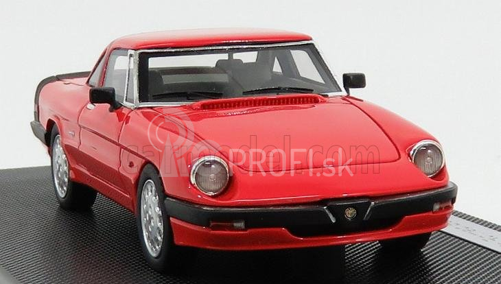 Silas Alfa romeo Spider Quadrifoglio Verde Hard-top 1986 - 3ª Serie Aereodinamica 1:43 Rosso Alfa Red