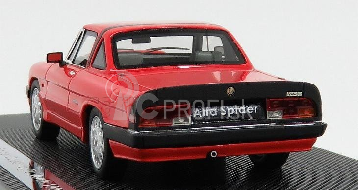 Silas Alfa romeo Spider Quadrifoglio Verde Hard-top 1986 - 3ª Serie Aereodinamica 1:43 Rosso Alfa Red