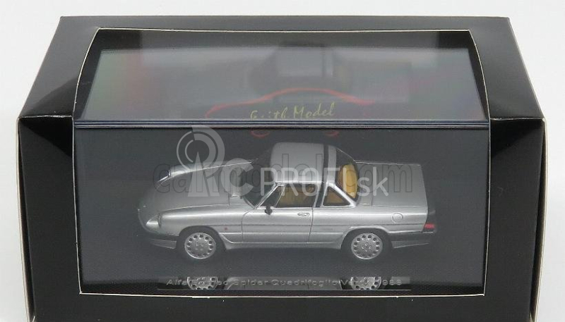 Silas Alfa romeo Spider Quadrifoglio Verde Hard-top 1986 - 3ª Serie Aereodinamica 1:43 Silver