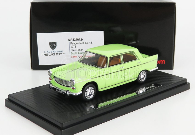 Silas Peugeot 404 Gl 1.8 1978 1:43 bledozelená